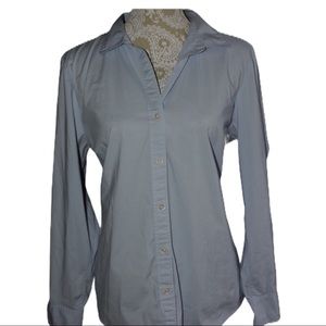J. Jill Button Down Blue Shirt Large